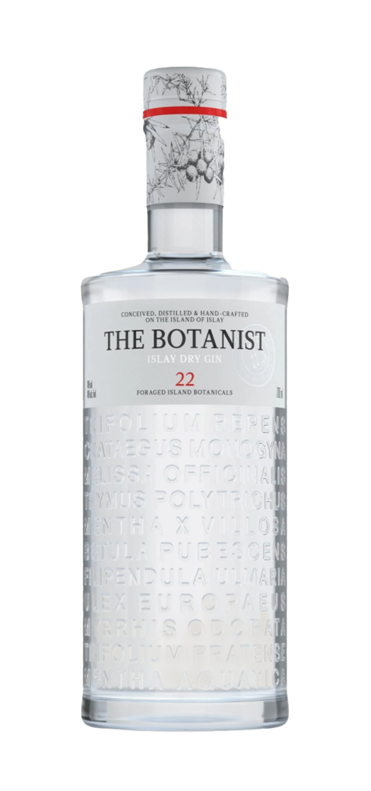 A bottle of sweet red wine with a red label on a white background.