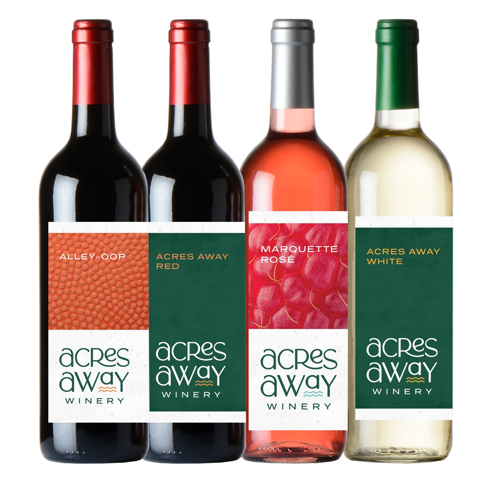 A bottle of sweet red wine with a red label on a white background.