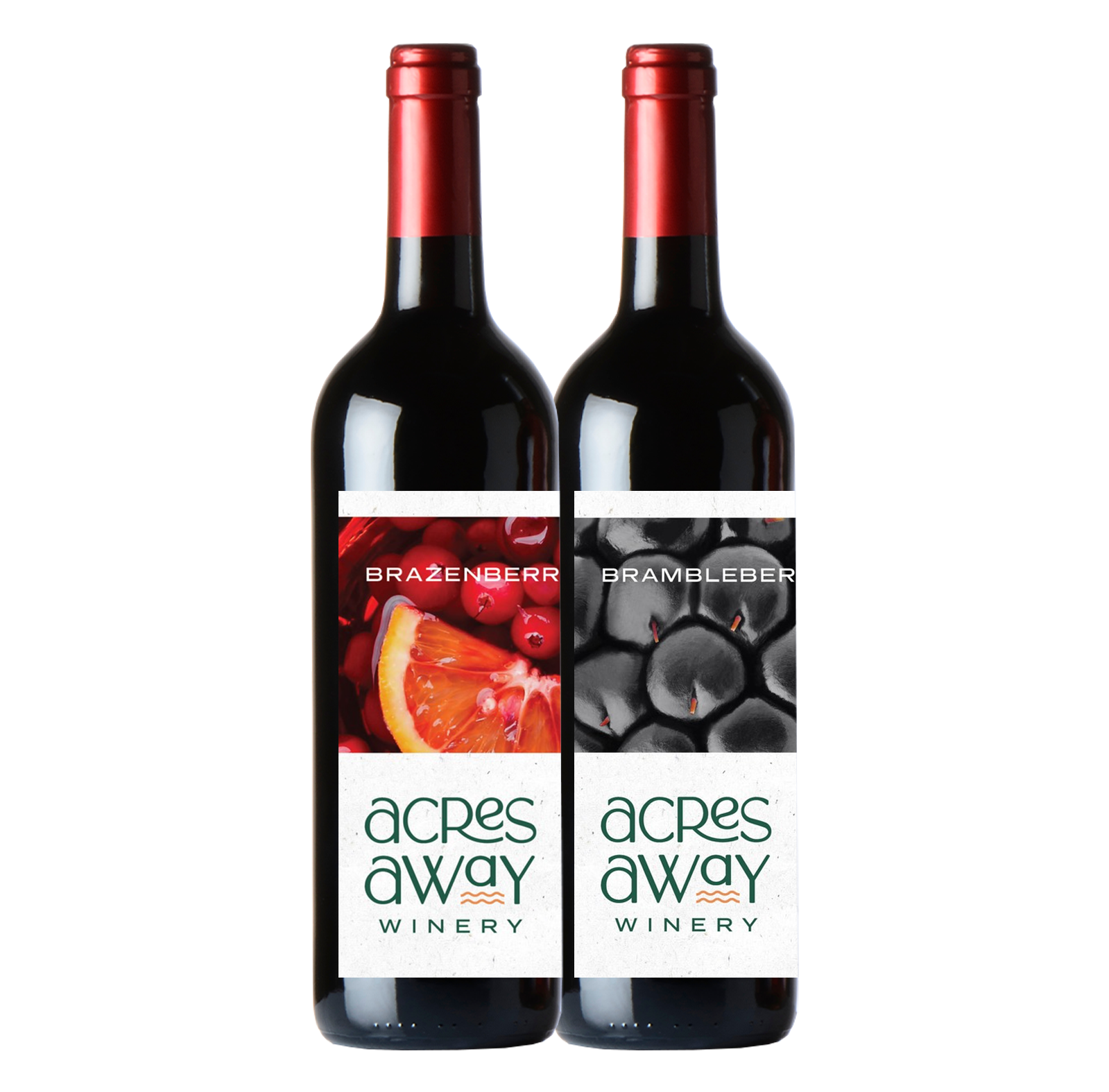 A bottle of sweet red wine with a red label on a white background.