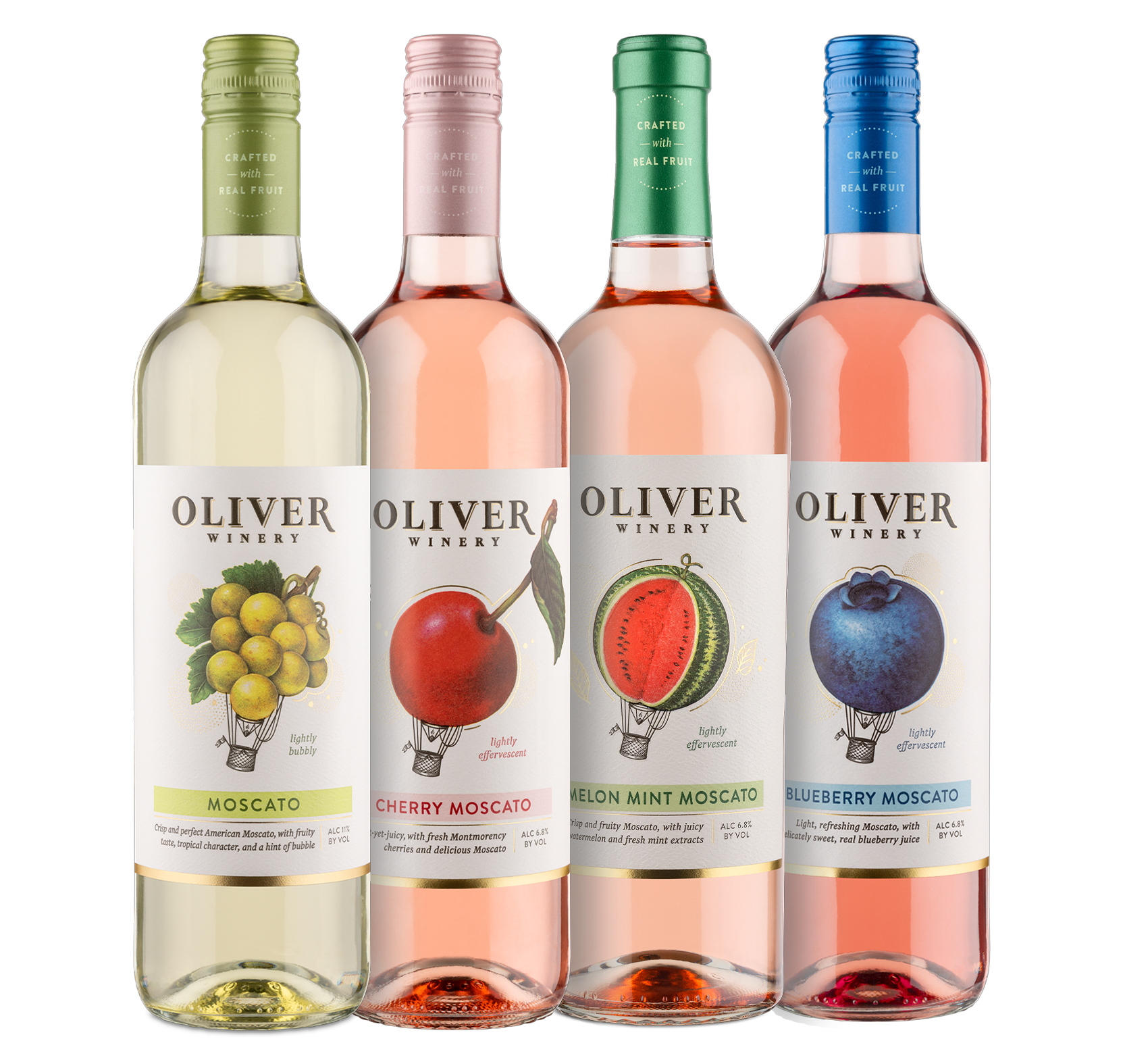 A bottle of sweet red wine with a red label on a white background.