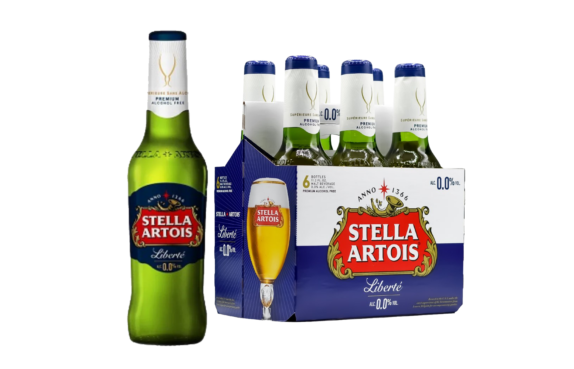 A bottle of pinot grigio wine on a white background.