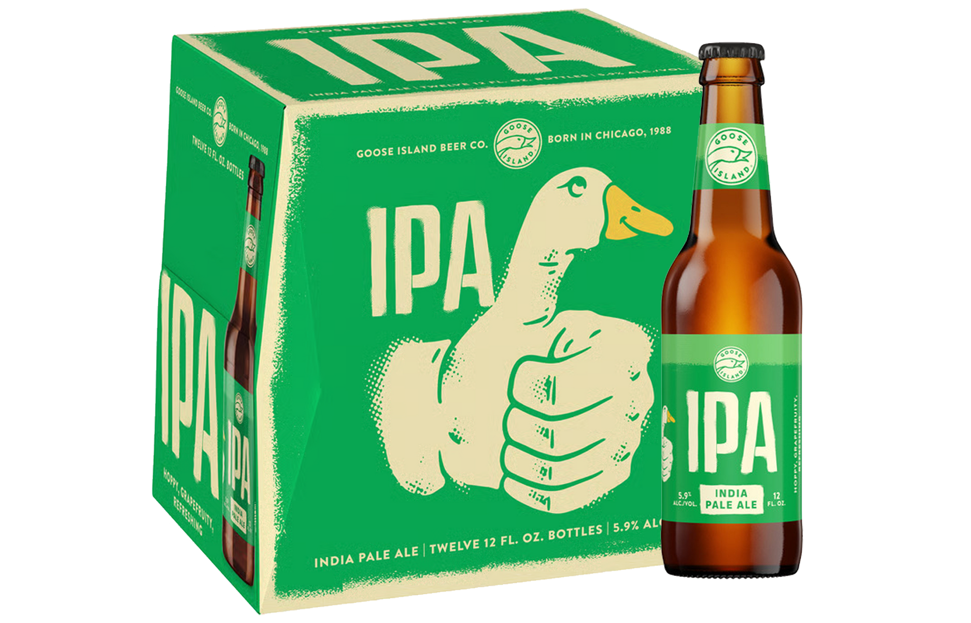 A bottle of pinot grigio wine on a white background.