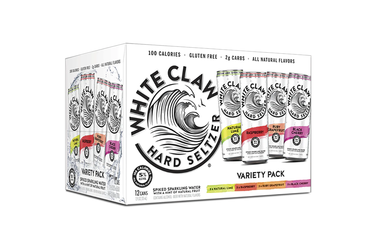 A bottle of pinot grigio wine on a white background.