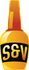 A bottle of s & v is shown on a white background.