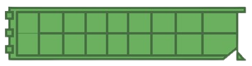 Green rectangular grid with 16 squares.