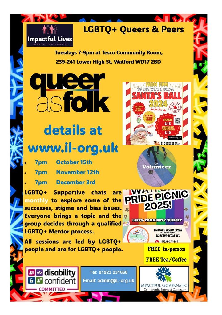 Impactful Lives Queers and Peers Group Watford