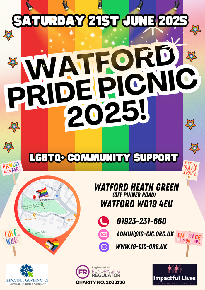 Impactful Lives Watford Pride Picnic 2025