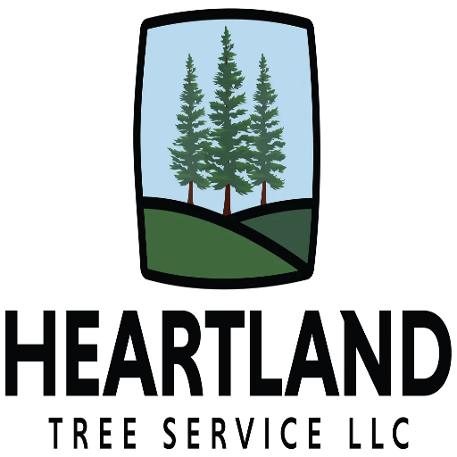 The logo for heartland tree service llc