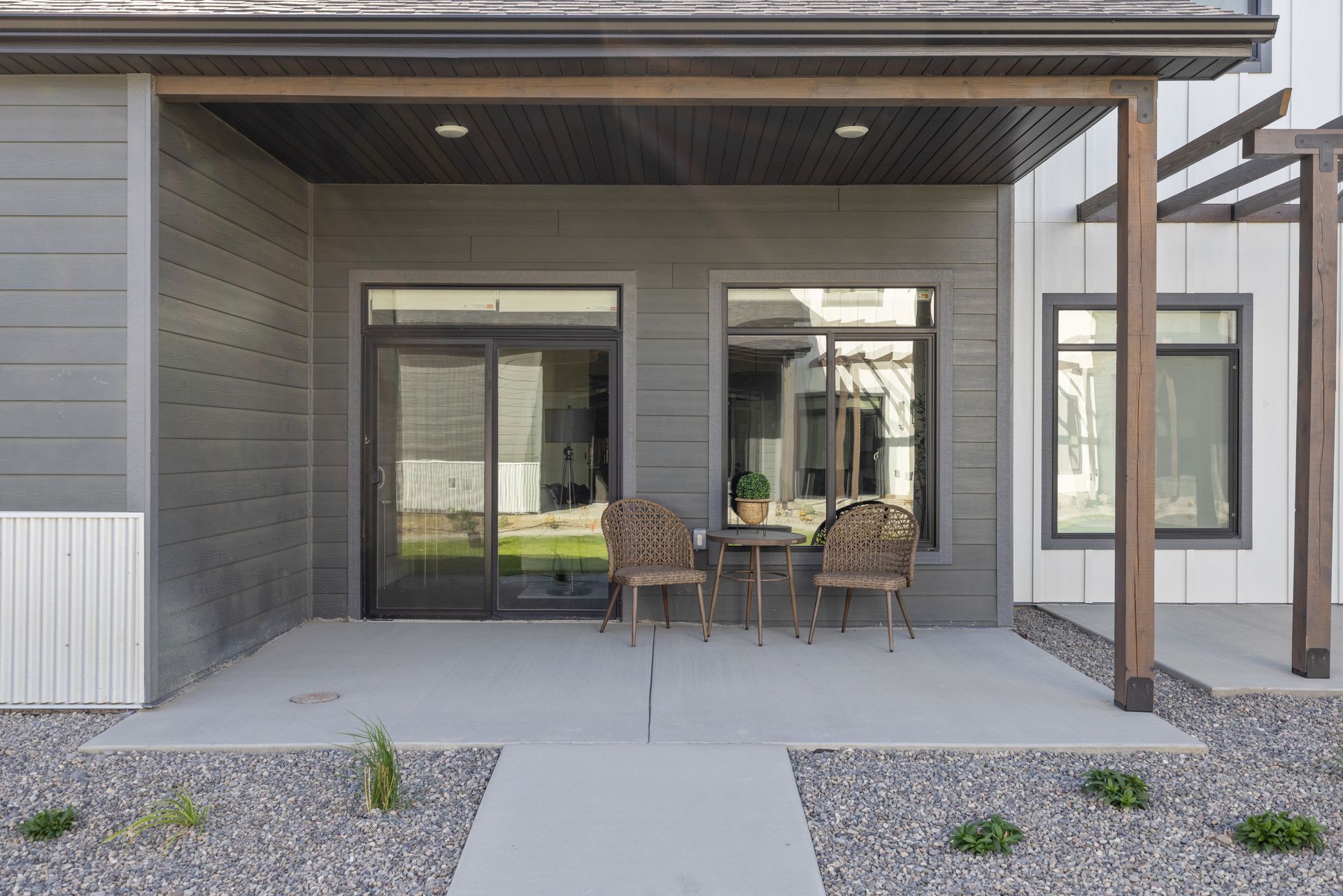 Patio entrance at Farmstead Townhomes