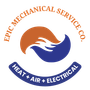 a logo for epic mechanical service co. heat air electrical