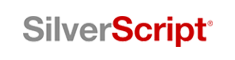 The silverscript logo is gray and red on a white background.