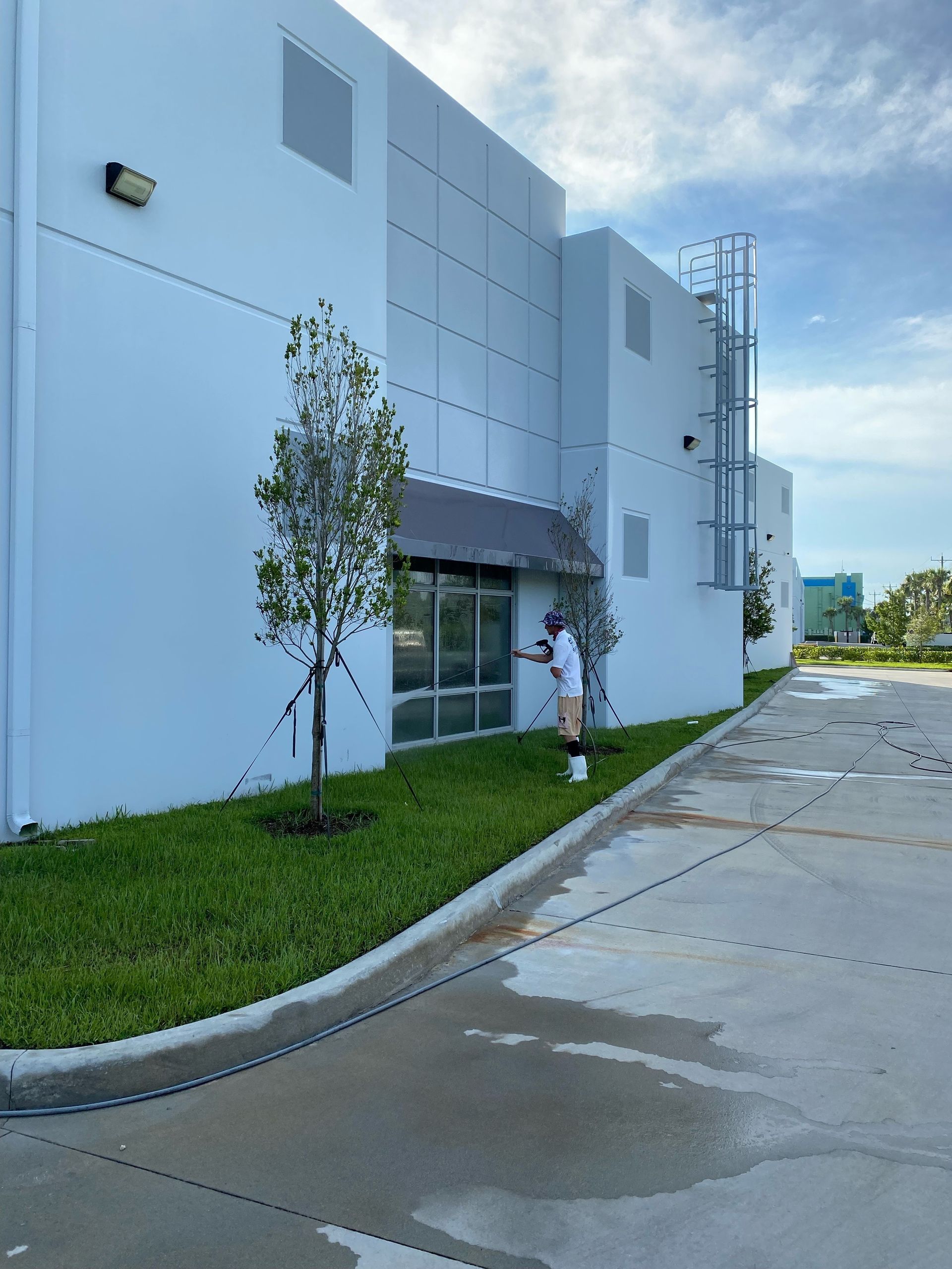 Dirty Block Pavement Cleaning With High Pressure — Palm City, FL — Brian Purkey Cleaning Services