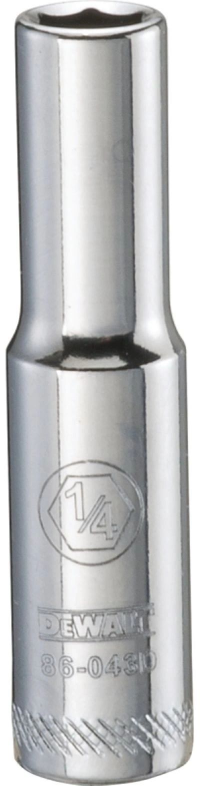 A close up of a chrome socket on a white background.