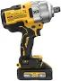 A close up of a dewalt impact wrench on a white background.