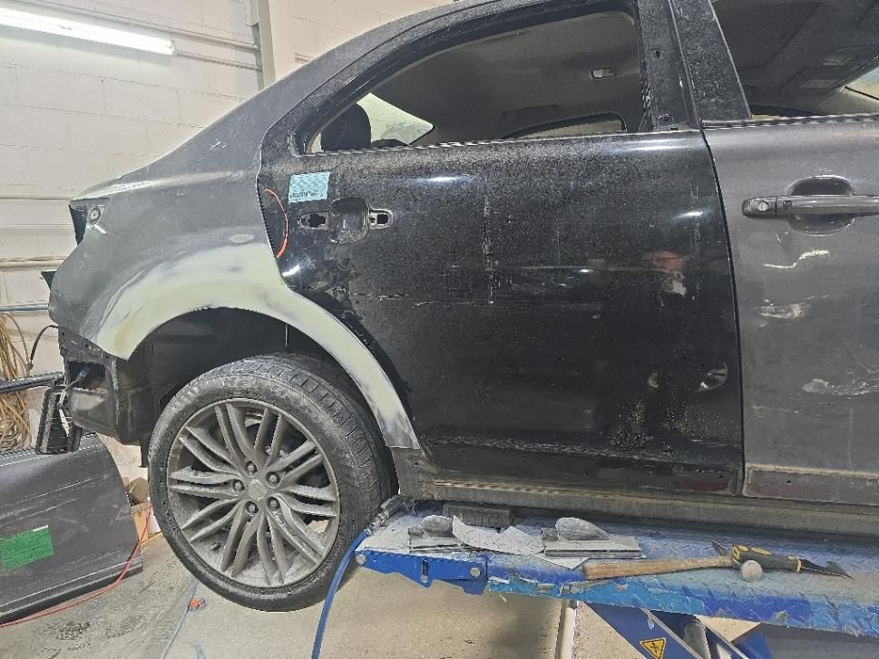 Car Being Repaired in a Shop — T & C Smash Repairs In Coffs Harbour, NSW