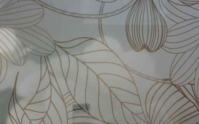 Stampa natura su vetro