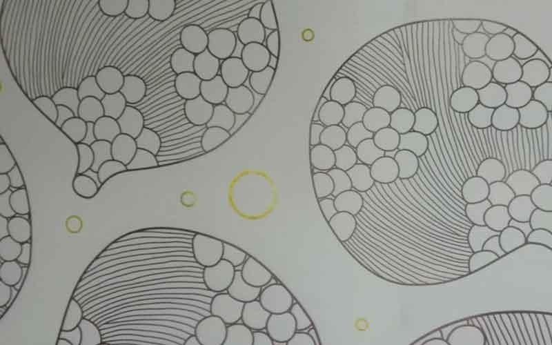 Stampa digitale su vetro moderna