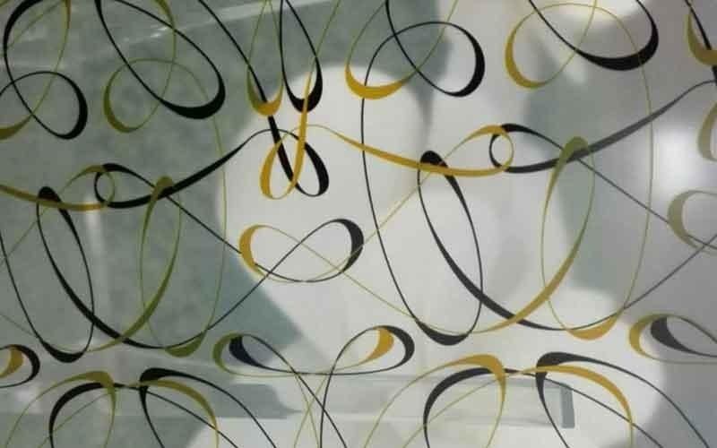 Stampa digitale elegante su vetro