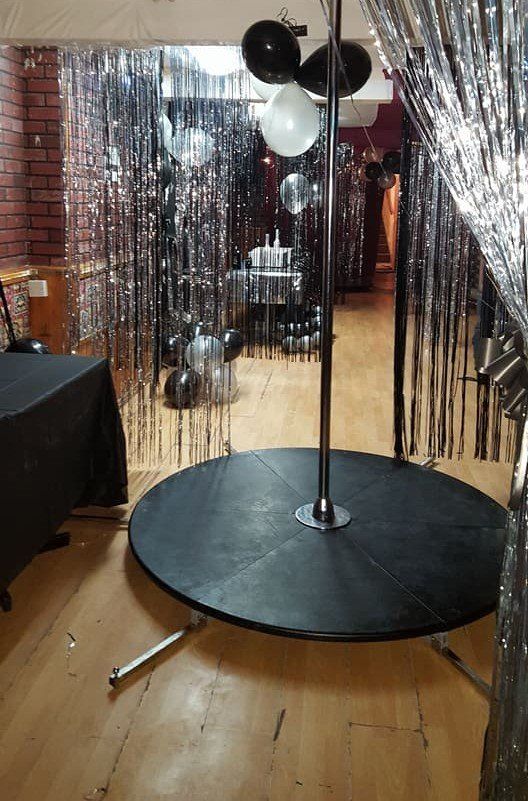 Pole Podium Hire with Twisted Parties