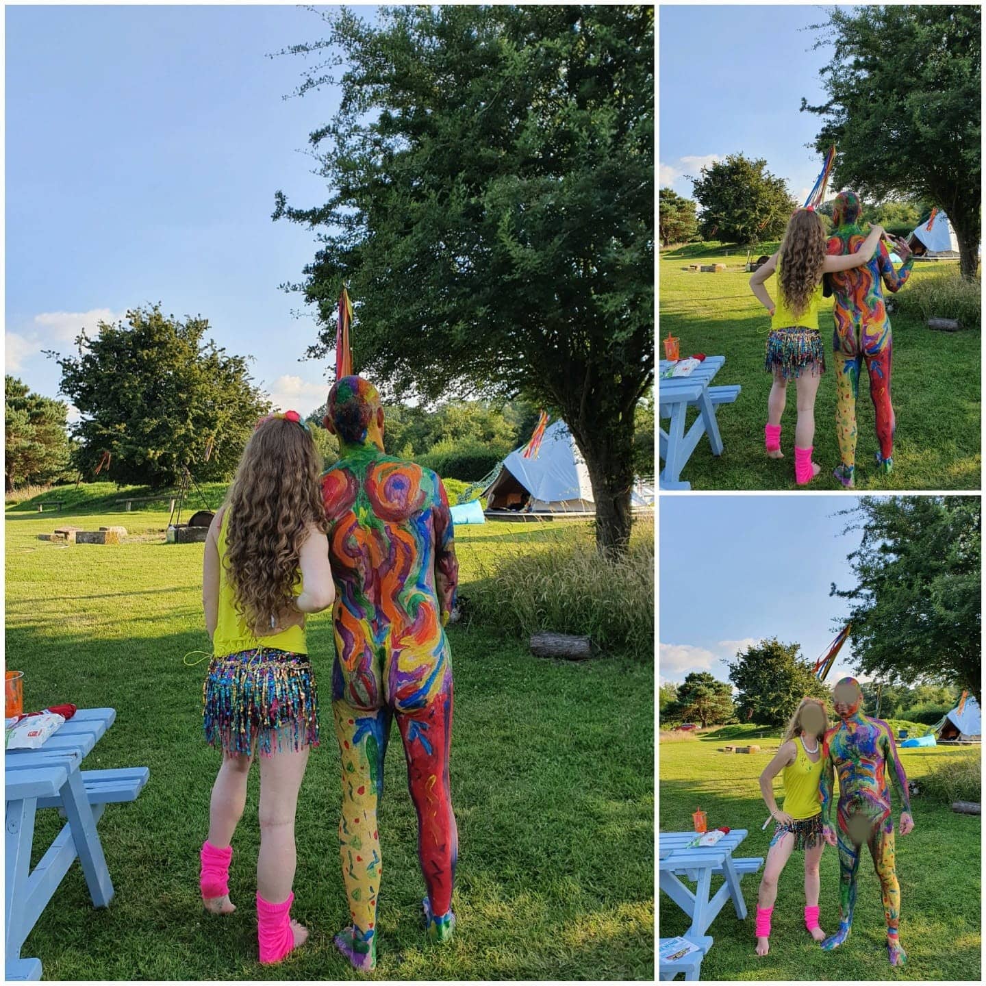 Whats better than painting a male hunks body in a field at your hen party!  UK