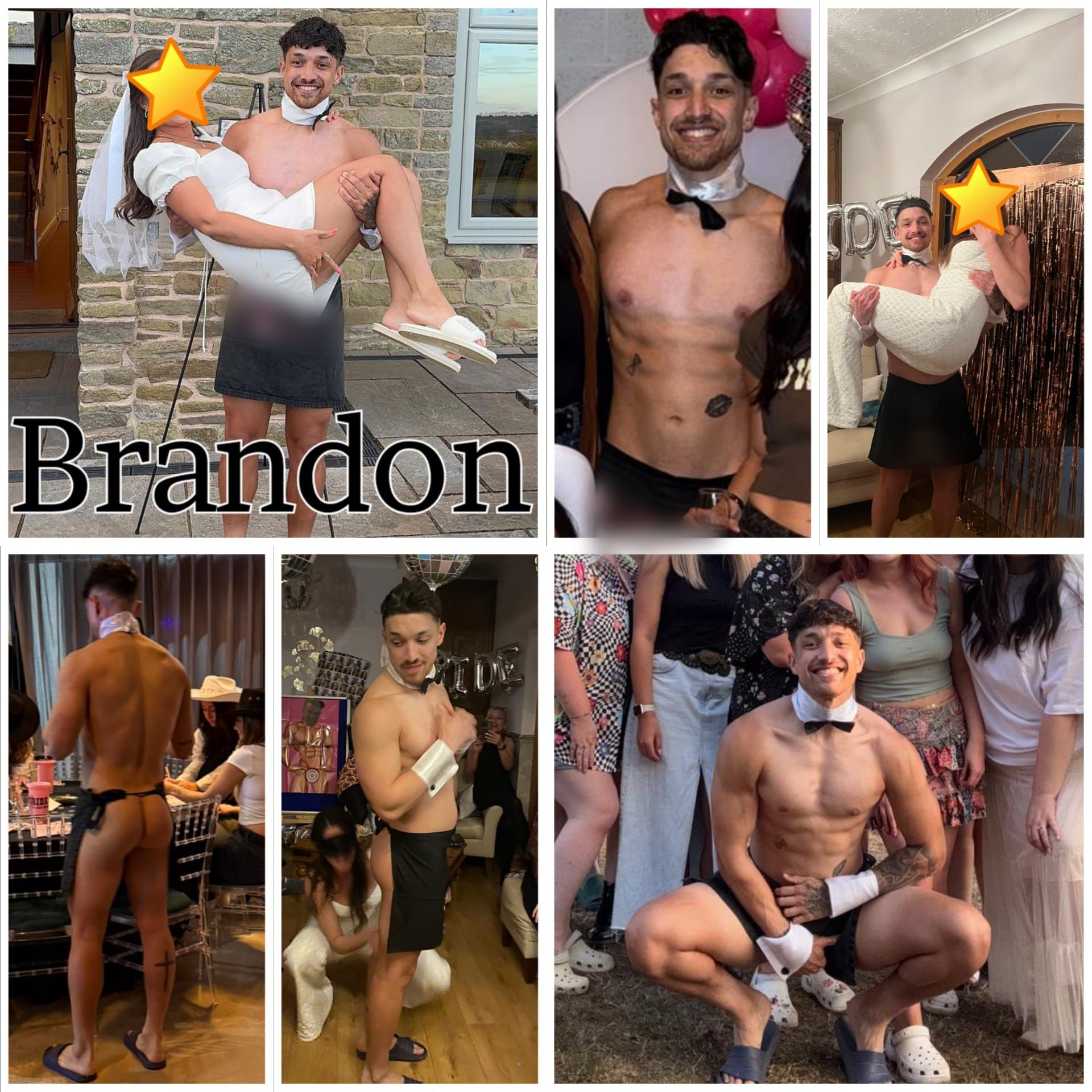 Based in Blackpool Brandon Buff Butler and Life Drawing Model available for hen parties, birthdays and private events across the UK with Epic Moments UK.