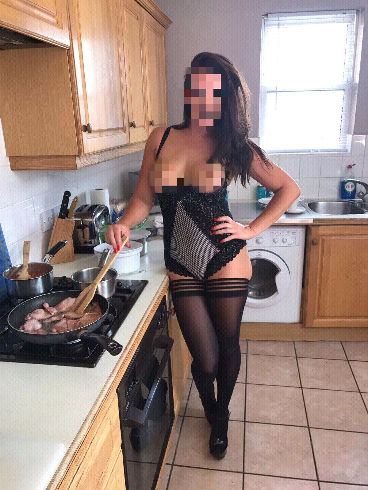 Gorgeous girls serving breakfast in bed at stag parties UK