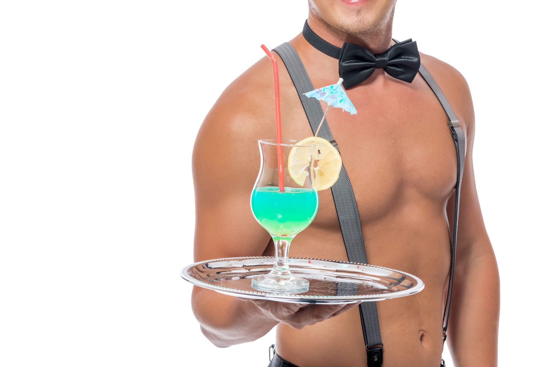 Raise the Bar: Our Buff Butler Serving Up Cocktails with Style!