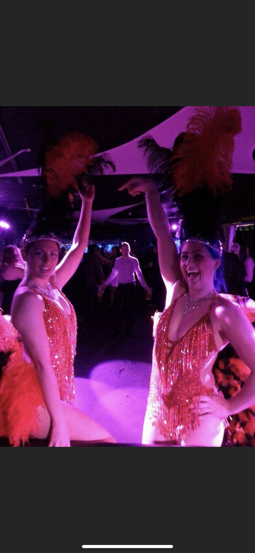 Las Vegas Showgirls at Tiger Tiger in Cardiff