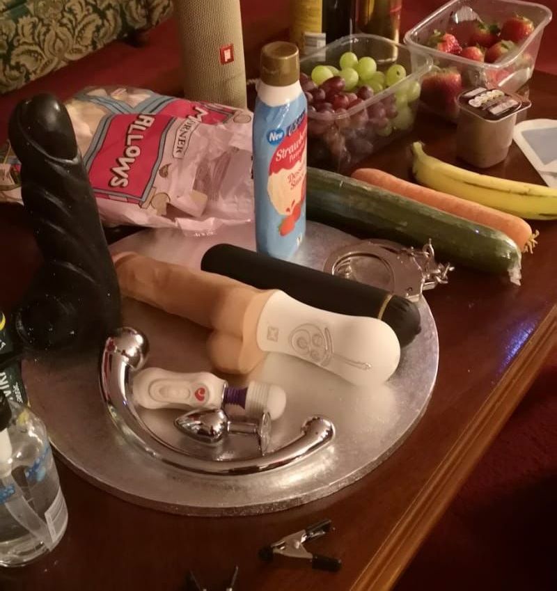 Lesbian strippergram shows at your stag or birthday party with sex toys & vegetable play, fetish UK