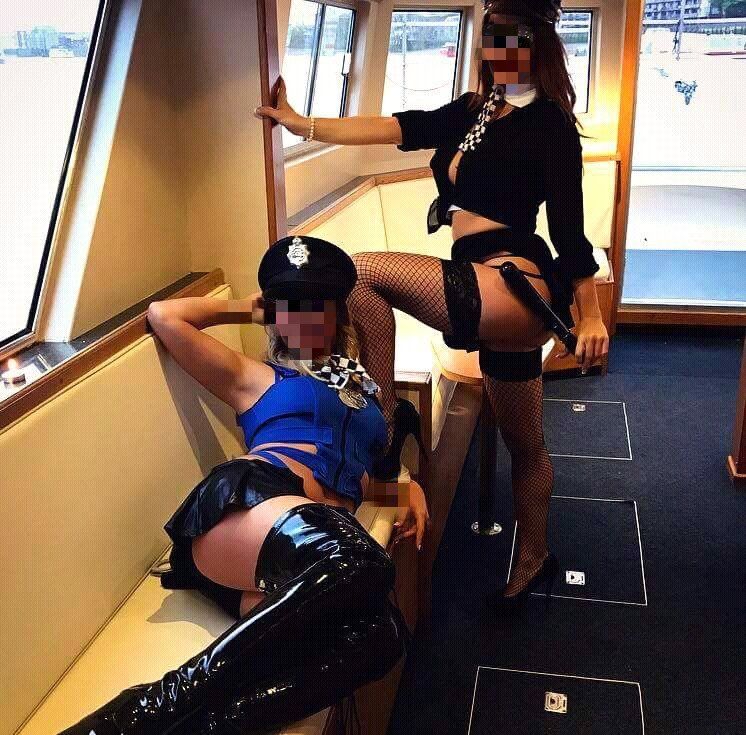 Female strippers onboard party boat