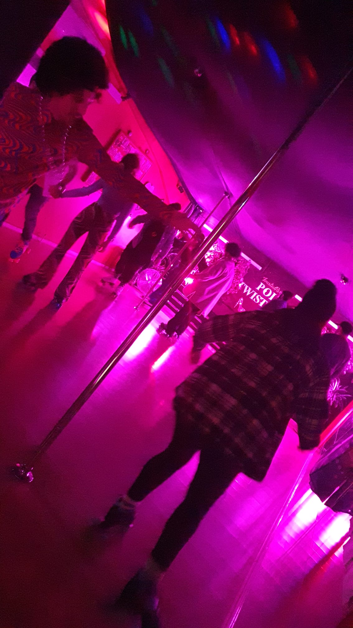 Dance studio space used for private roller disco sessions in Cardiff