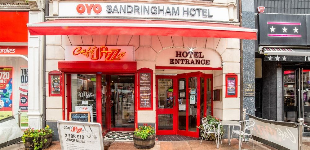 Sandringham Hotel Cardiff exterior entrance central Cardiff hen party accommodation