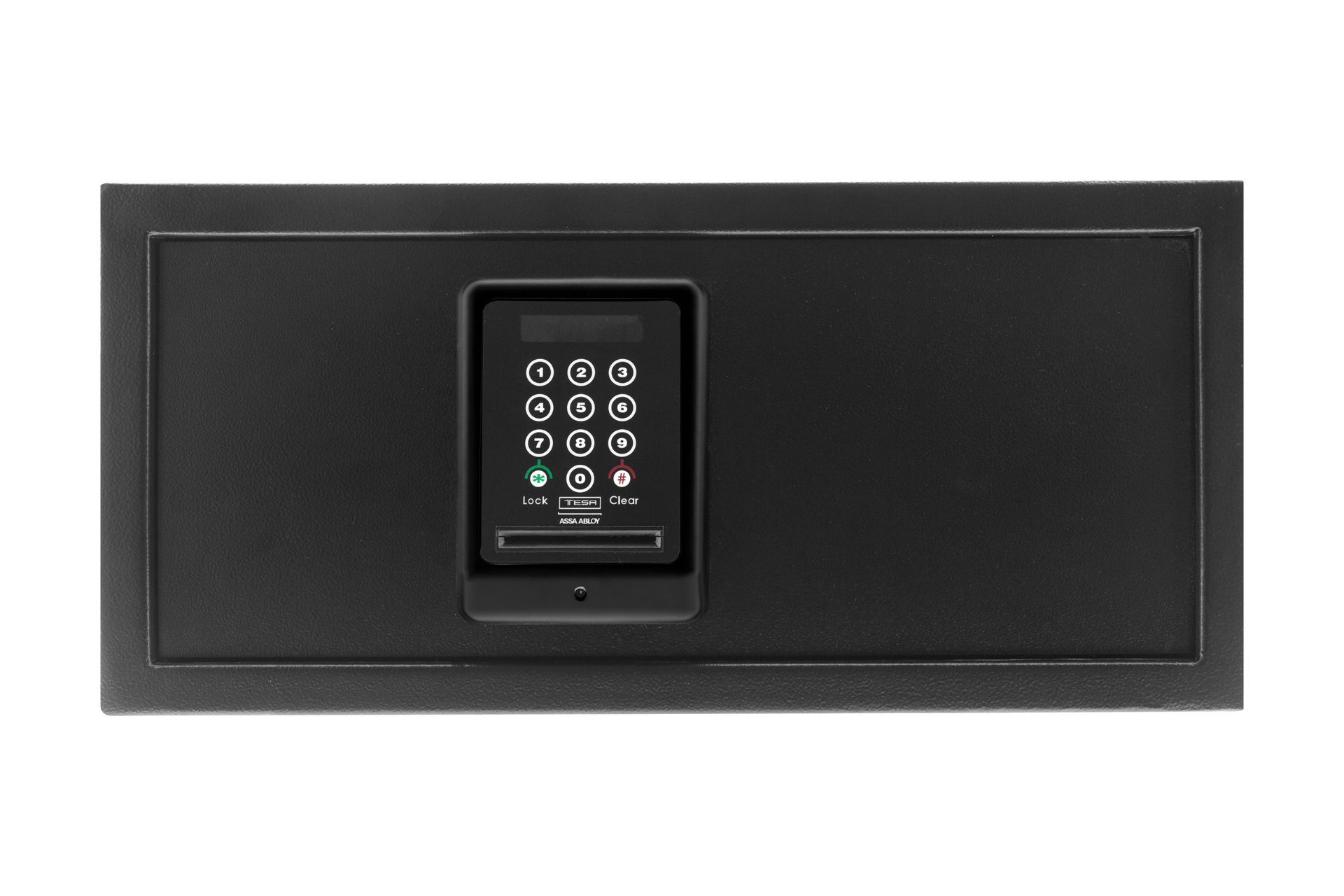 TESA ASSA ABLOY electronic hotel safe with numeric keypad and locking mechanism for guest room security