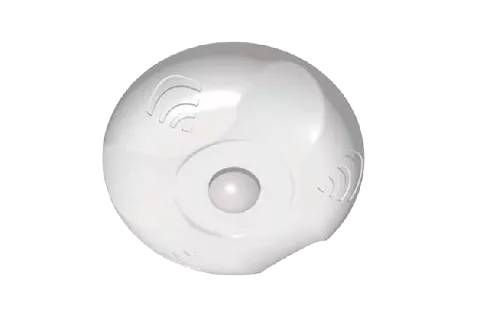 PIR motion sensor with wireless signal indicators for automated hotel room control