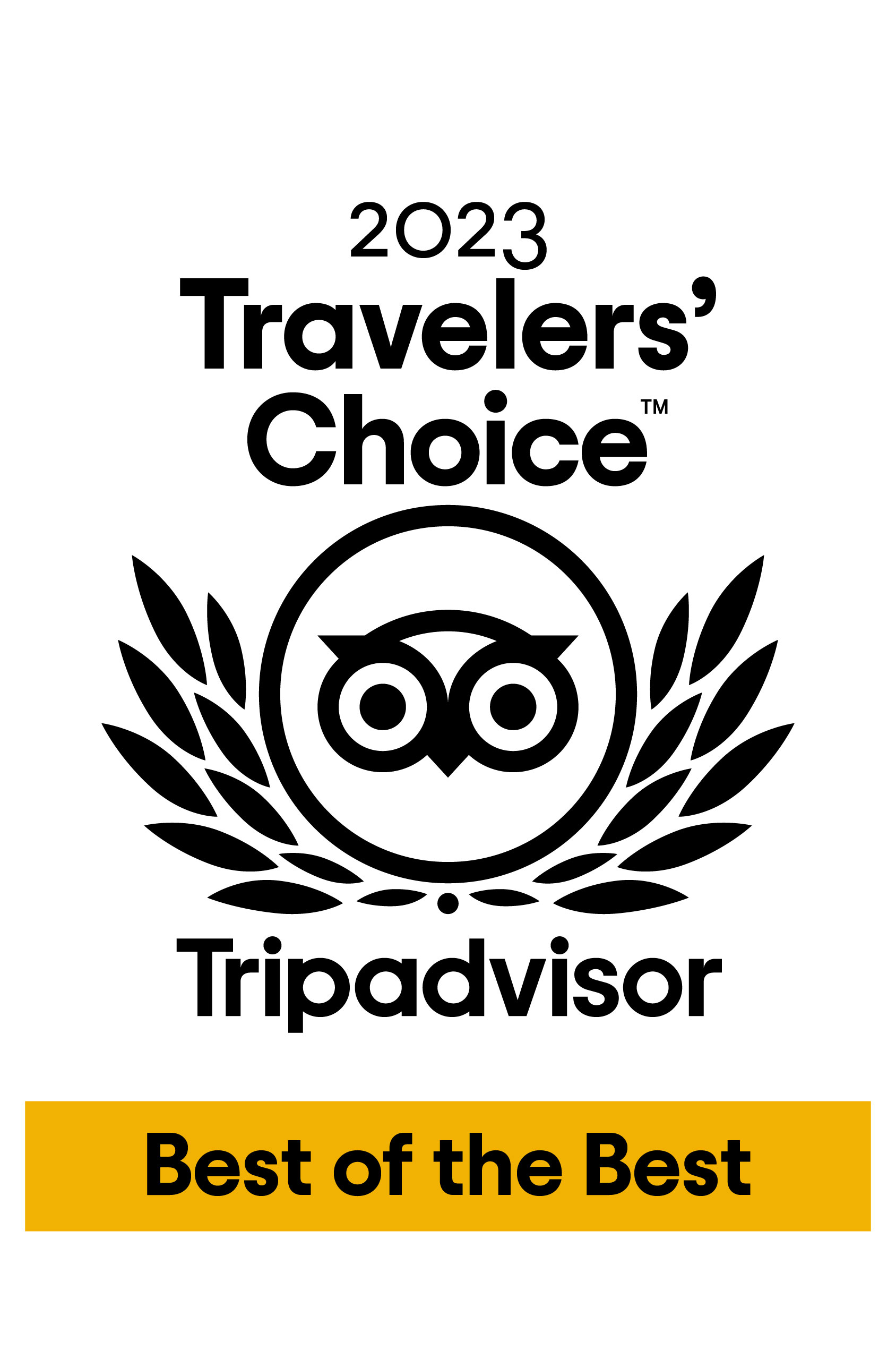 Travelers choice tripadvisor best of the best award for 2023