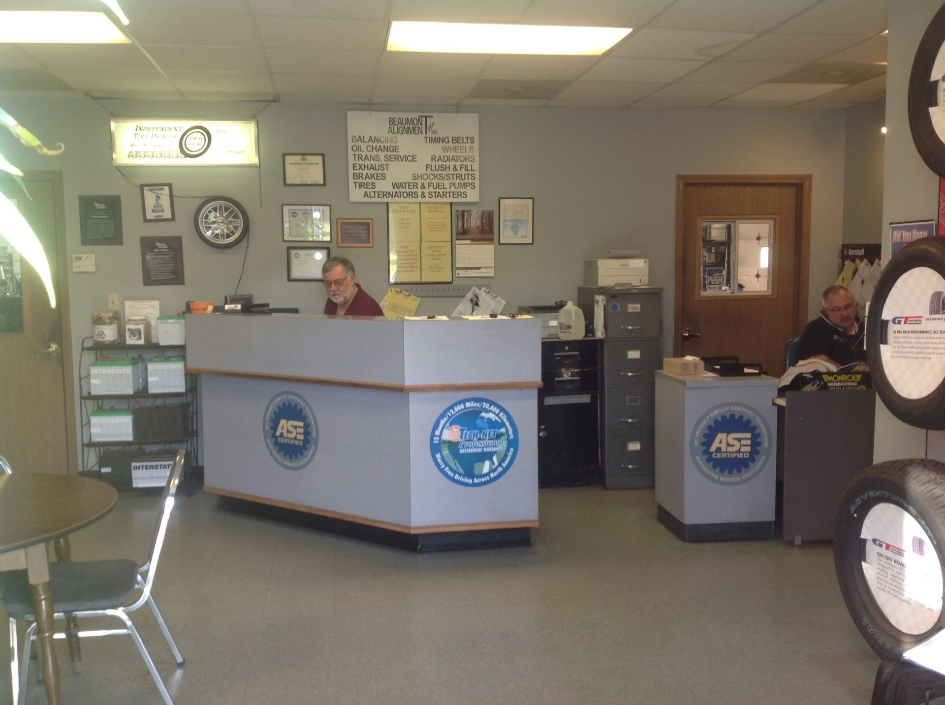 Front Lobby — Tire and Auto Repair in Champaign, IL