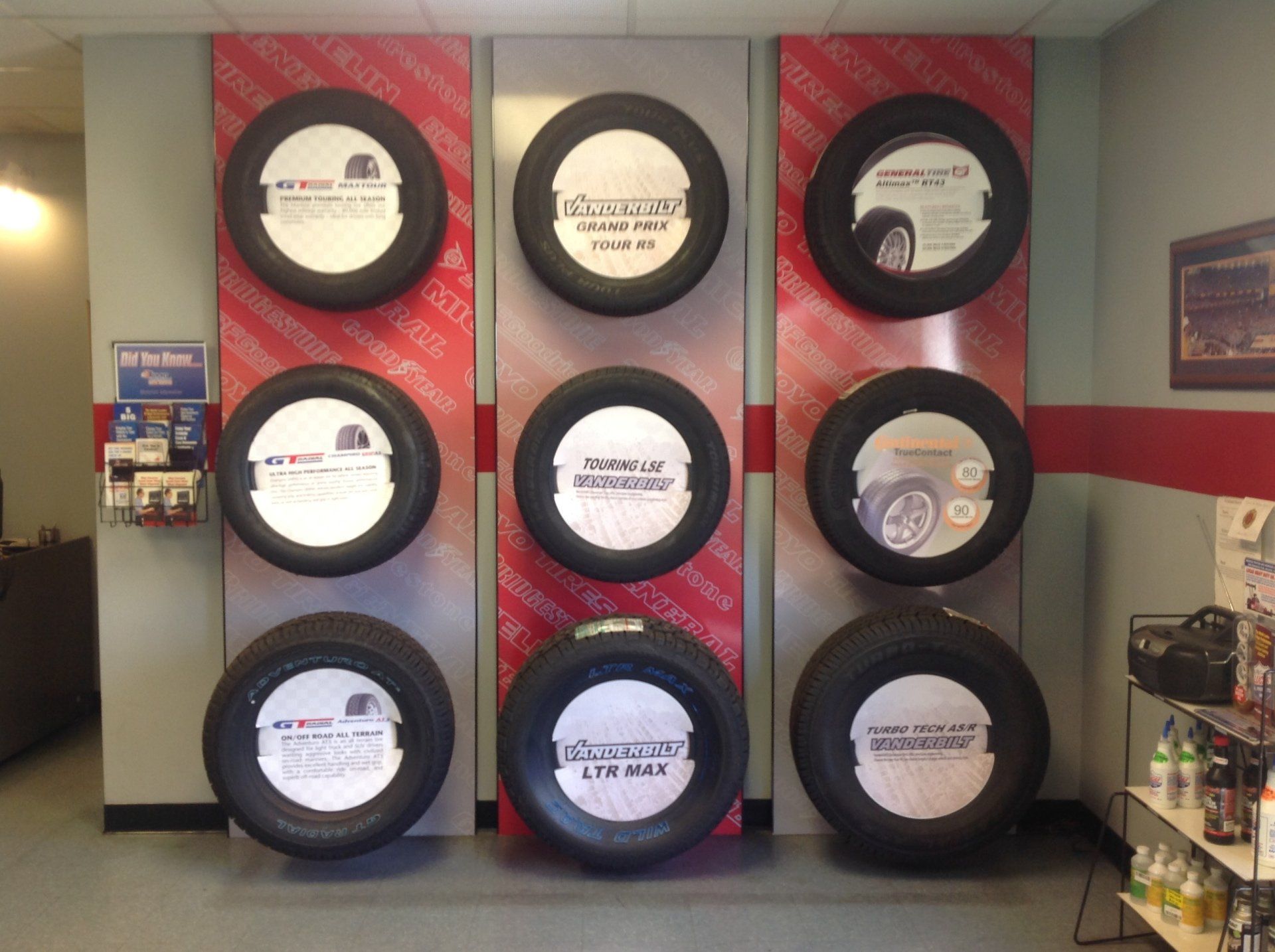 Tire Display — Tire and Auto Repair in Champaign, IL