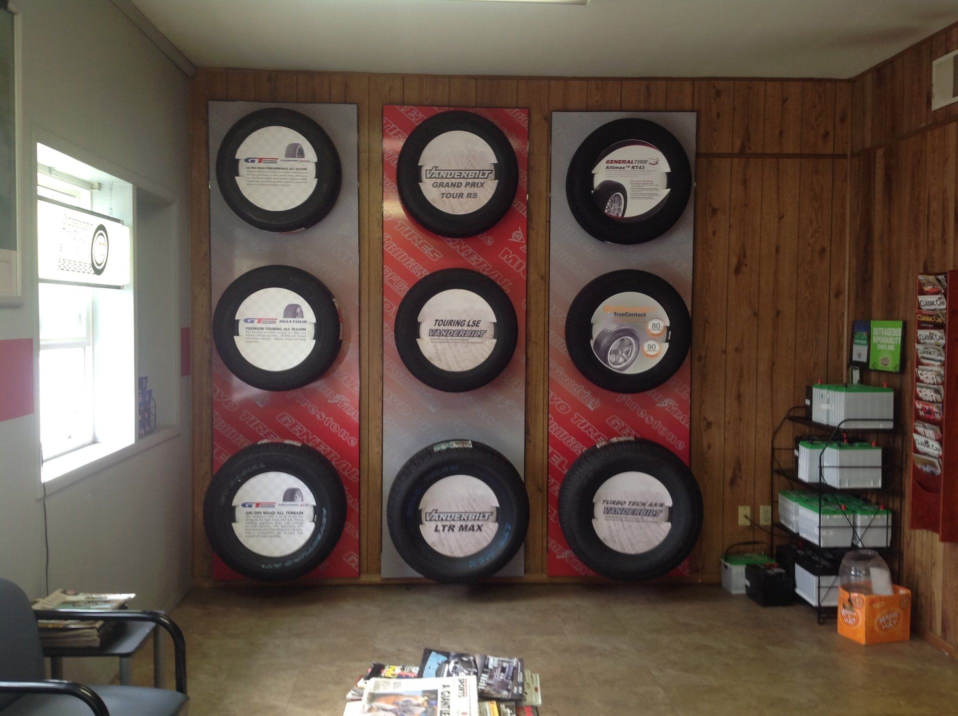 Tire Display — Tire and Auto Repair in Champaign, IL