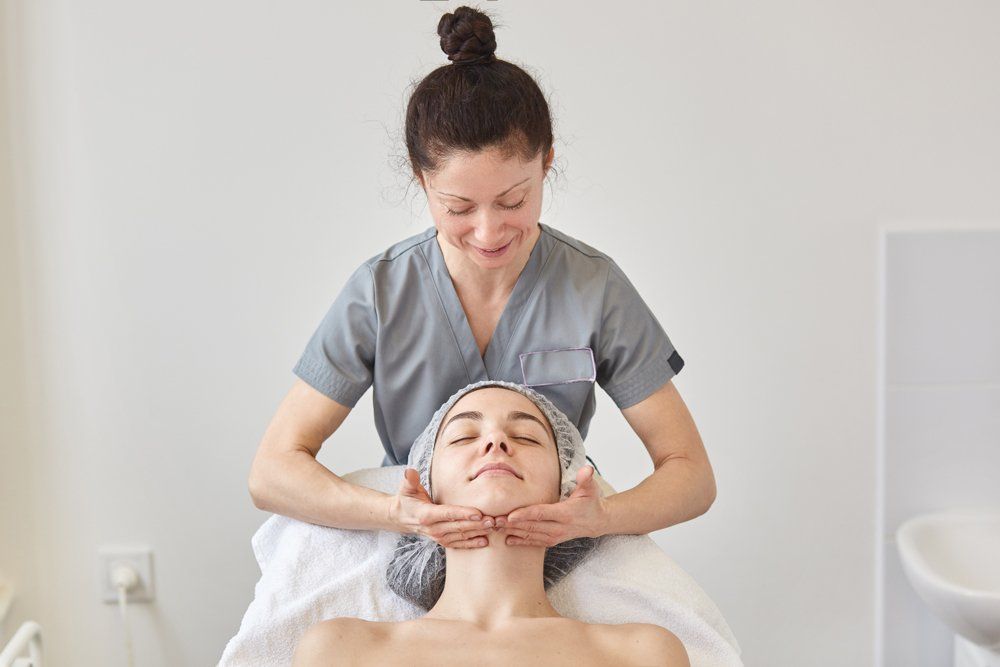 Relaxing Massage on Woman — Zanesville, OH — Zanesville Medical Center