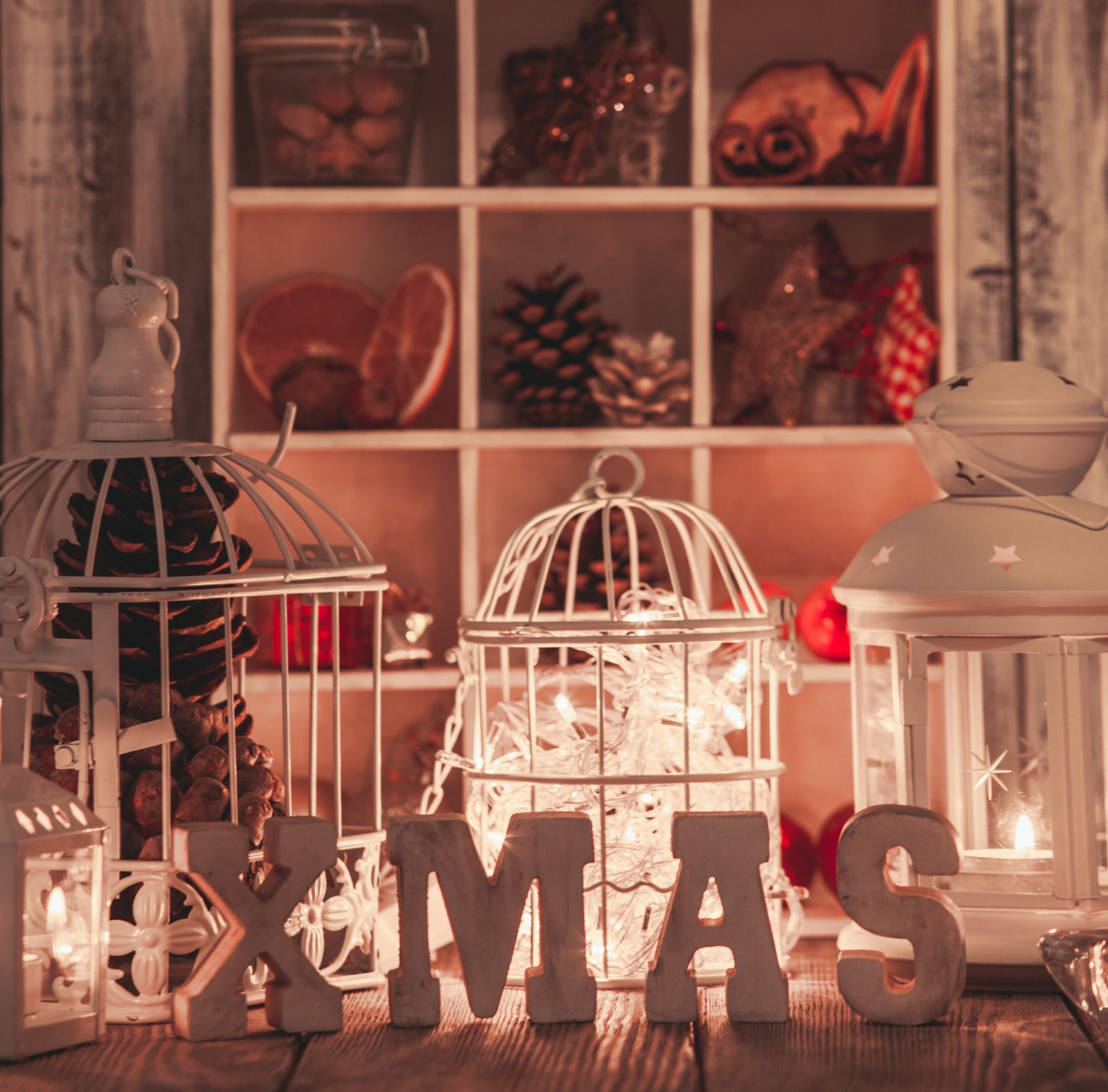 Cozy Christmas scene with 
