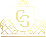 The letter g is on a shield with a crown on top of it.