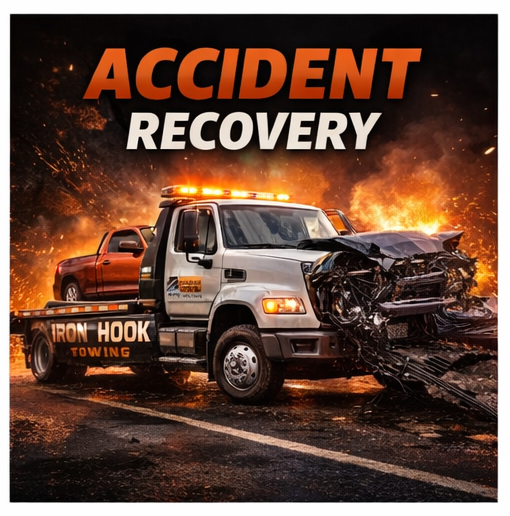 Accident recovery towing service in Milwaukee Wisconsin assisting after a vehicle collision
