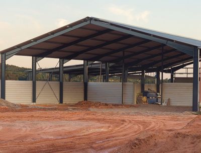 Barn Under Construction — Monroe, NC — Williams Supply Company