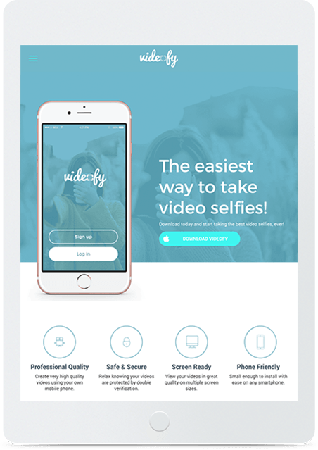 The easiest way to take video selfies !