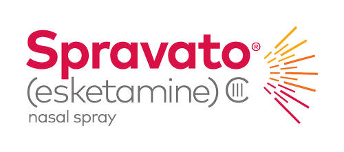a logo for a nasal spray called spravato