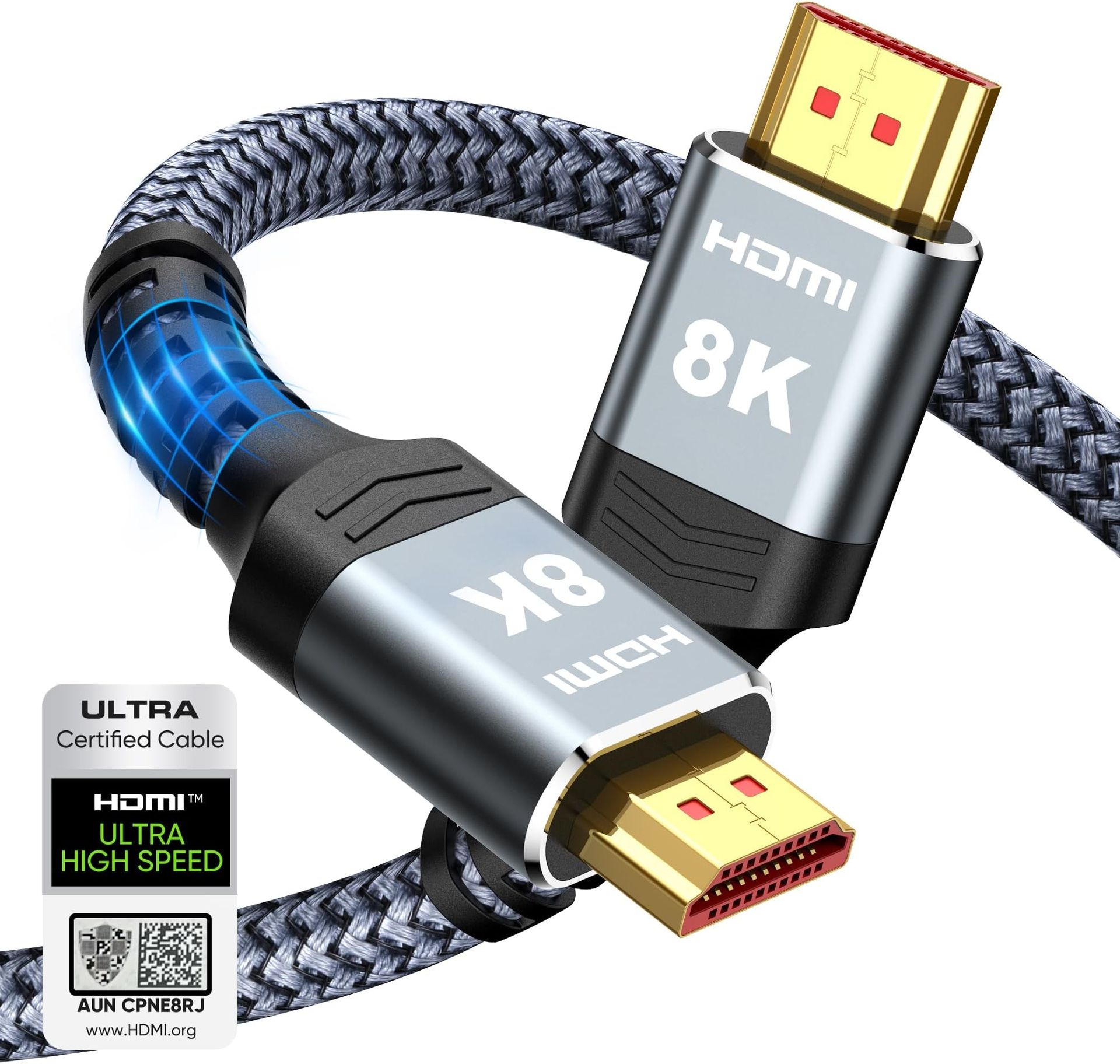 HDMI CABLE 3M, V2 4K ULTRA HD HIGH SPEED WITH ETHERNET, HEC, ARC, 19MM HEAD, 3YR
