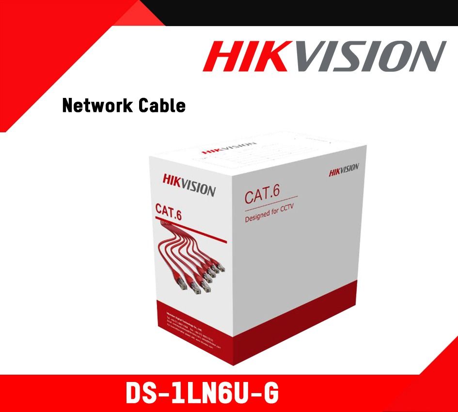 HIKVISION CAT6 1LN6UZC0 305M UTP 4PAIR NETWORK CABLE, YELLOW