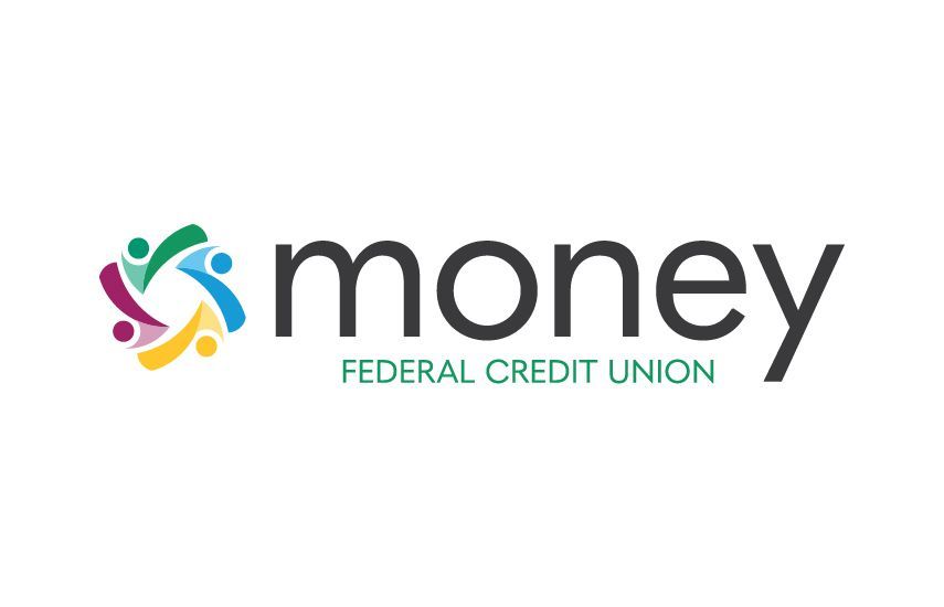 Money Federal Credit Union logo with colorful people icon.