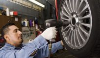 Man servicing the car