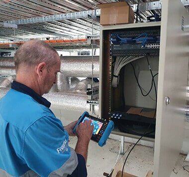 Data Cable Inspection — Electrician in Newtown, QLD